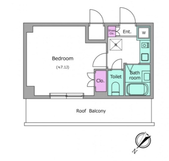 レジディア行徳の間取り