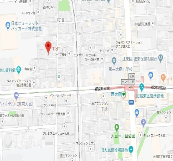 アムール愛宕館の地図