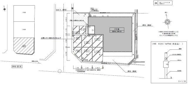 高松市三条町新築戸建の区画図