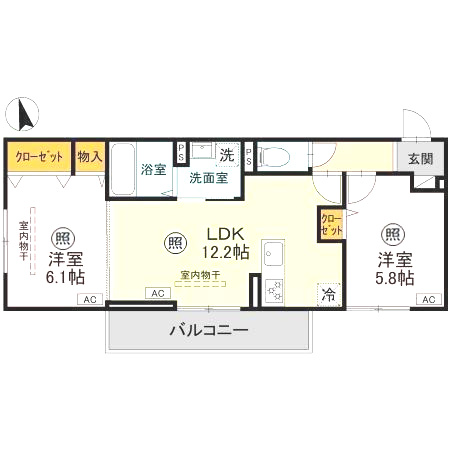 【間取り】 | D-RESISIA大橋 
