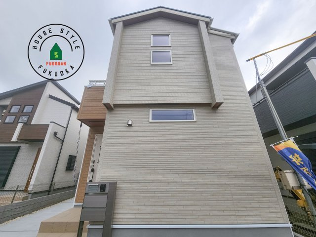 福岡市西区横浜1丁目第1-6棟（3号棟）の外観|デザイン性のある外観です。