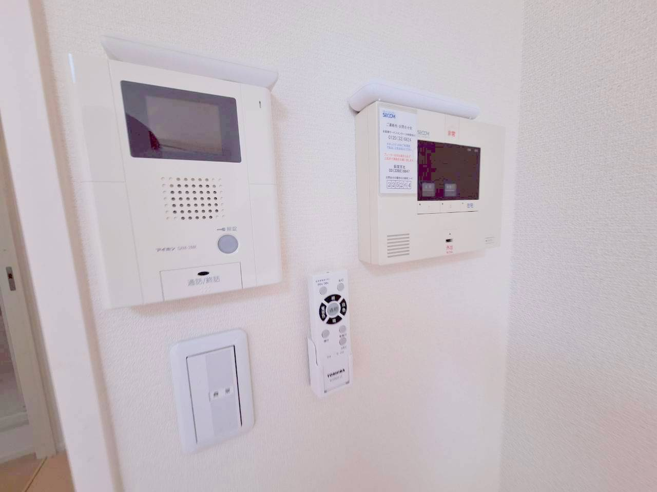 メゾングレイスのセキュリティ|★モニターホンとＳＥＣＯＭセキュリティあり★