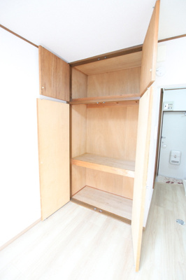 ★扉を開けた状態の収納★