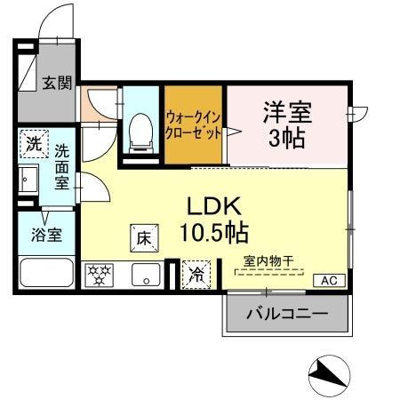 ロイヤルステージ西持田町A棟の間取り