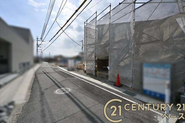 リーブルガーデン萱野 ２号棟 ／新築一戸建の前面道路含む現地写真|■現地撮影写真■お気軽にお問い合わせください！
