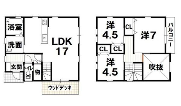 貴志川町前田　中古戸建の間取り