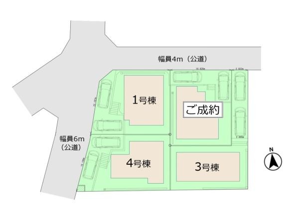 川崎市麻生区千代ケ丘６丁目の新築一戸建の区画図