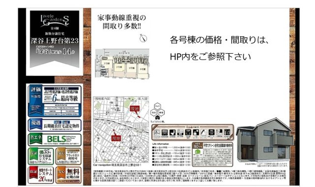 【仲介手数料無料】新築戸建　深谷市上野台68-1（全4棟）のその他