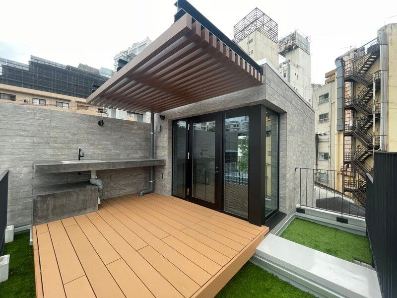 ルミークアン目黒のバルコニー