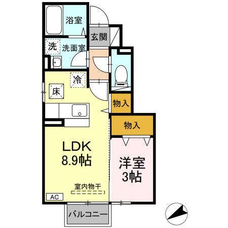 セジュールリモンの間取り