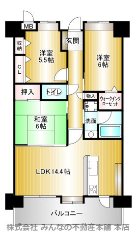 エバーライフネアシティ久留米弐番館の間取り