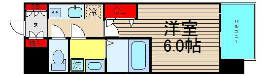 レオンコンフォート難波リオの間取り