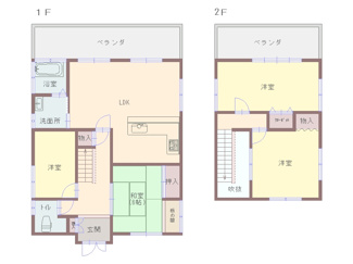 【間取り】 | 西脇市黒田庄町門柳　戸建て2
