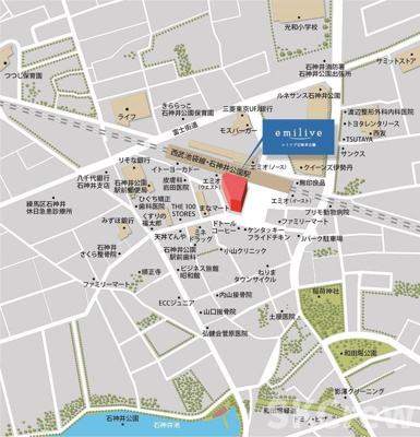 【地図】 | エミリブ石神井公園