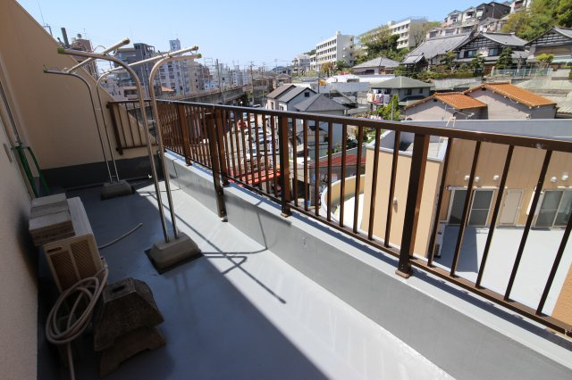 中塚マンションのバルコニー