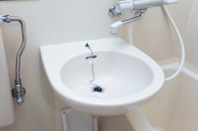 ダイナコート姪浜　3階の独立洗面台|別号室のものです。現状優先です。