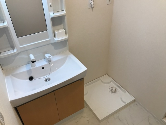 府中市是政３丁目のアパートの洗面所