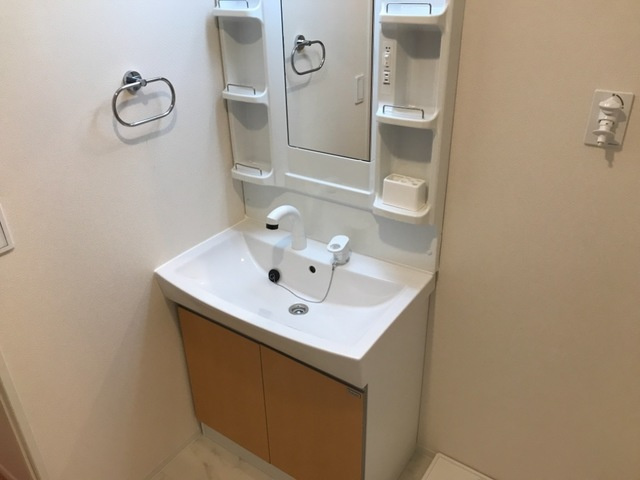 府中市是政３丁目のアパートの洗面所