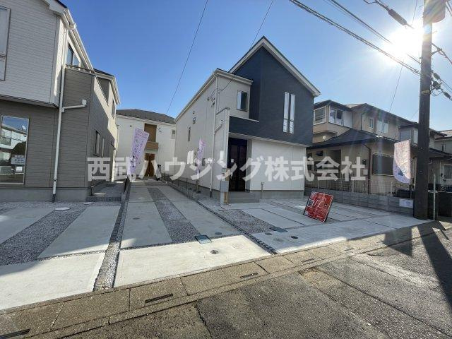 【仲介手数料無料】所沢市中富南４期全８棟５号棟　所沢市の新築なら西武ハウジングの前面道路含む現地写真