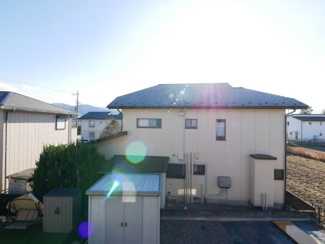 【展望】 | 中央市東花輪 令和2年築 中古戸建 敷地90坪・オール電化 | 二階から南側を望む