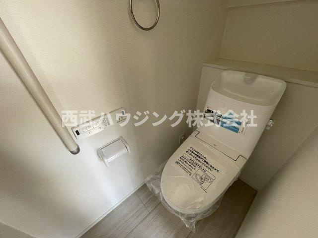 【仲介手数料無料】所沢市中富南４期全８棟６号棟　所沢市の新築なら西武ハウジングのトイレ