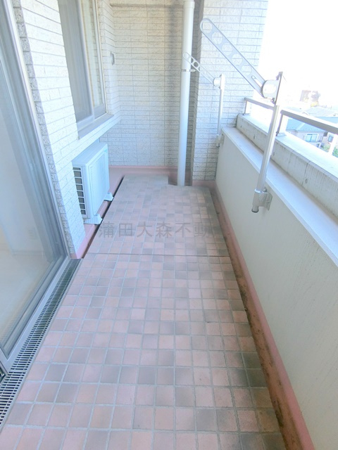 コスモリード西馬込のバルコニー|物干し金具付きバルコニー