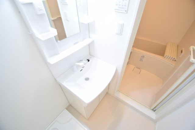 Pear Residence Minatoの洗面所|広い洗面スペース