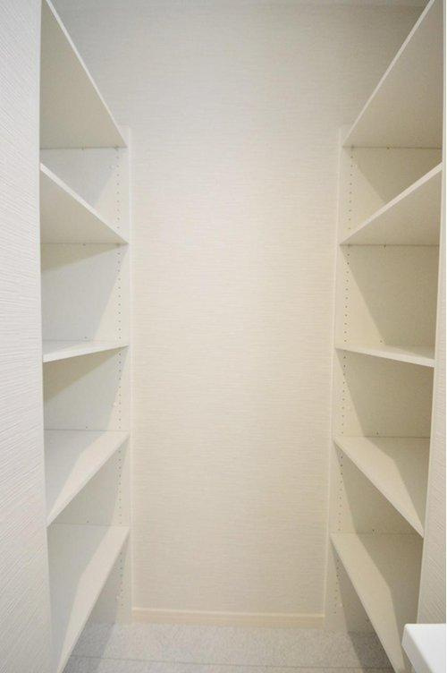 海田町浜角の収納|洗面脱衣所の収納☆
毎日ご家族で使うタオルや洗面用品、洗濯用品などを収納することができます♪