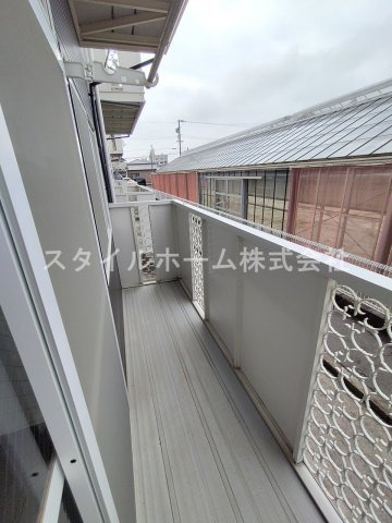 ブラウンエイトBのバルコニー