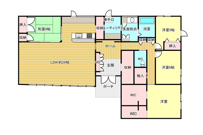 中古住宅　段下の間取り