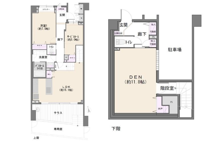 ディアクオーレ中野文園の間取り