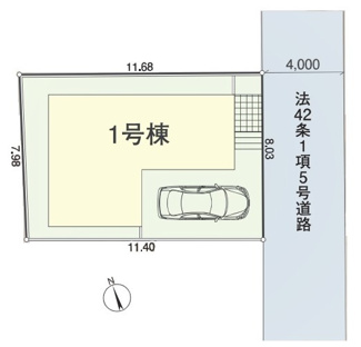 【区画図】 | 練馬区南大泉第13　全1棟　1号棟 | 練馬区南大泉第13　全1棟　1号棟