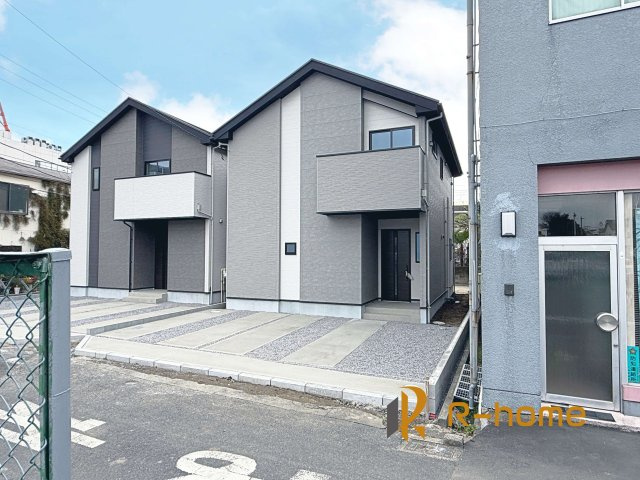 土浦市中央3期　新築戸建て　1号棟の外観パース|2026年2月完成予定！近隣の同仕様完成物件をご見学いただけます♪