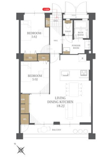 【間取り】ニュー千早団地三棟 