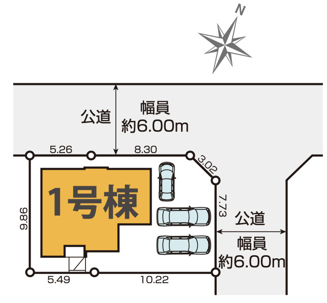 【仲介手数料無料】所沢市中富南３期全１棟　所沢市の新築住宅なら西武ハウジングの区画図