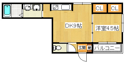 ステラート市川新田の間取り