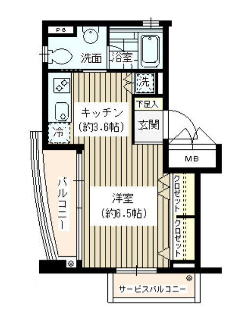 アンシャンテ世田谷　最上階　駅近　角部屋　オートロックの間取り
