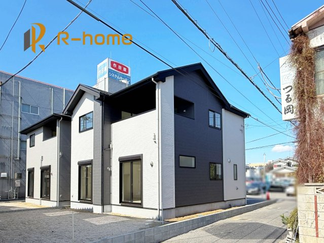 土浦市中央3期　新築戸建て　2号棟の外観パース|2026年2月完成予定！近隣の同仕様完成物件をご見学いただけます♪