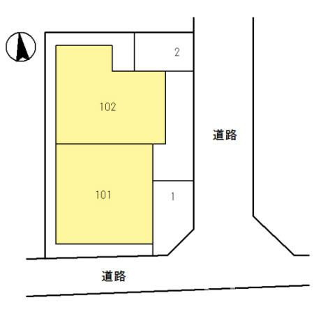 セジュール茨木駅前の区画図