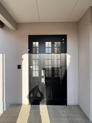 ☆★☆完成見学会開催中☆★☆松橋町両仲間戸建ての玄関