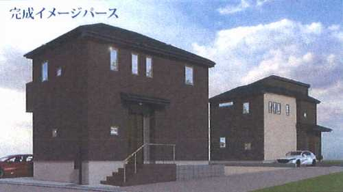 平塚市寺田縄11期　新築戸建全3棟　3号棟の外観パース