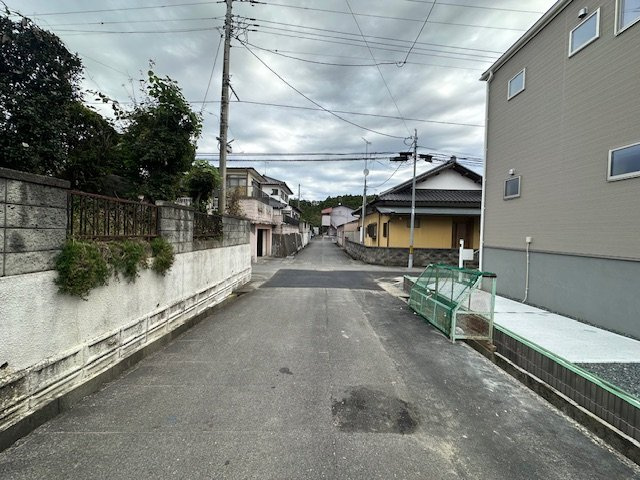 【新築戸建】　いわき市自由ヶ丘2期　全2棟　長期優良住宅の前面道路含む現地写真|北西側5.13ｍ公道