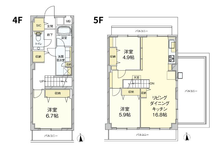 セントラル三田の間取り