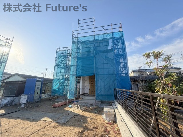 三郷市戸ケ崎　新築戸建　全2棟　A号棟の外観|現地の写真になります。