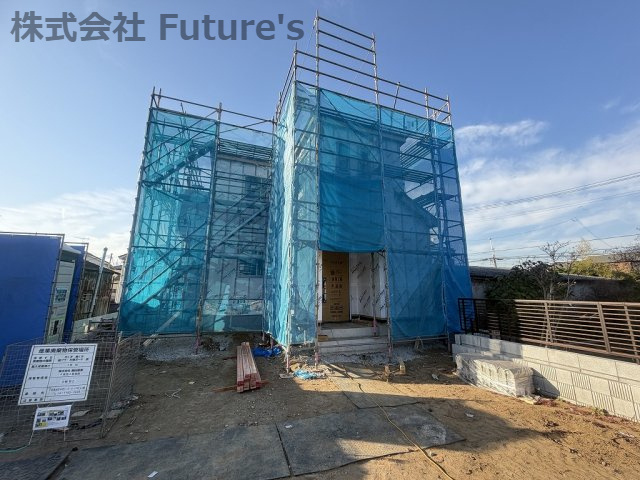 三郷市戸ケ崎　新築戸建　全2棟　A号棟の外観|現地の写真になります。