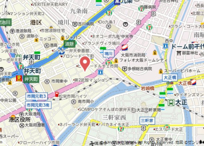 【地図】 | エステムコート難波WESTSIDEⅡベイフレックス