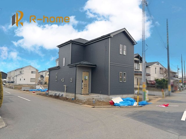 土浦市乙戸南3丁目　新築戸建て　A号棟の外観|2026年2月完成予定！近隣の同仕様完成物件をご見学いただけます♪