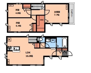 【間取り】 | 北野4丁目戸建賃貸住宅