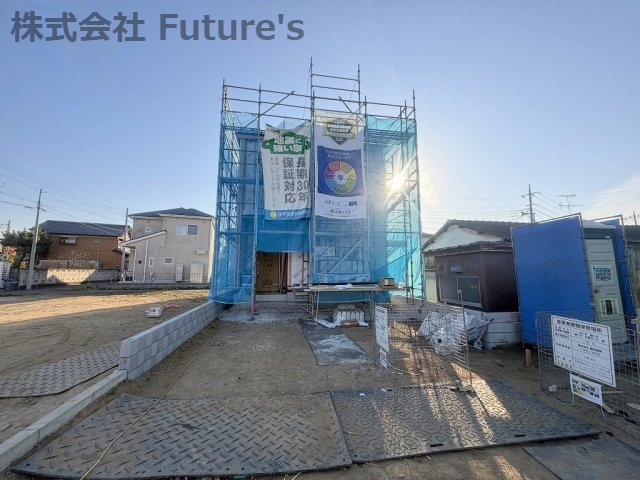 三郷市戸ケ崎　新築戸建　全2棟　B号棟の外観|現地の写真になります。