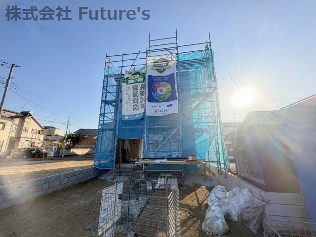 三郷市戸ケ崎　新築戸建　全2棟　B号棟の外観|現地の写真になります。